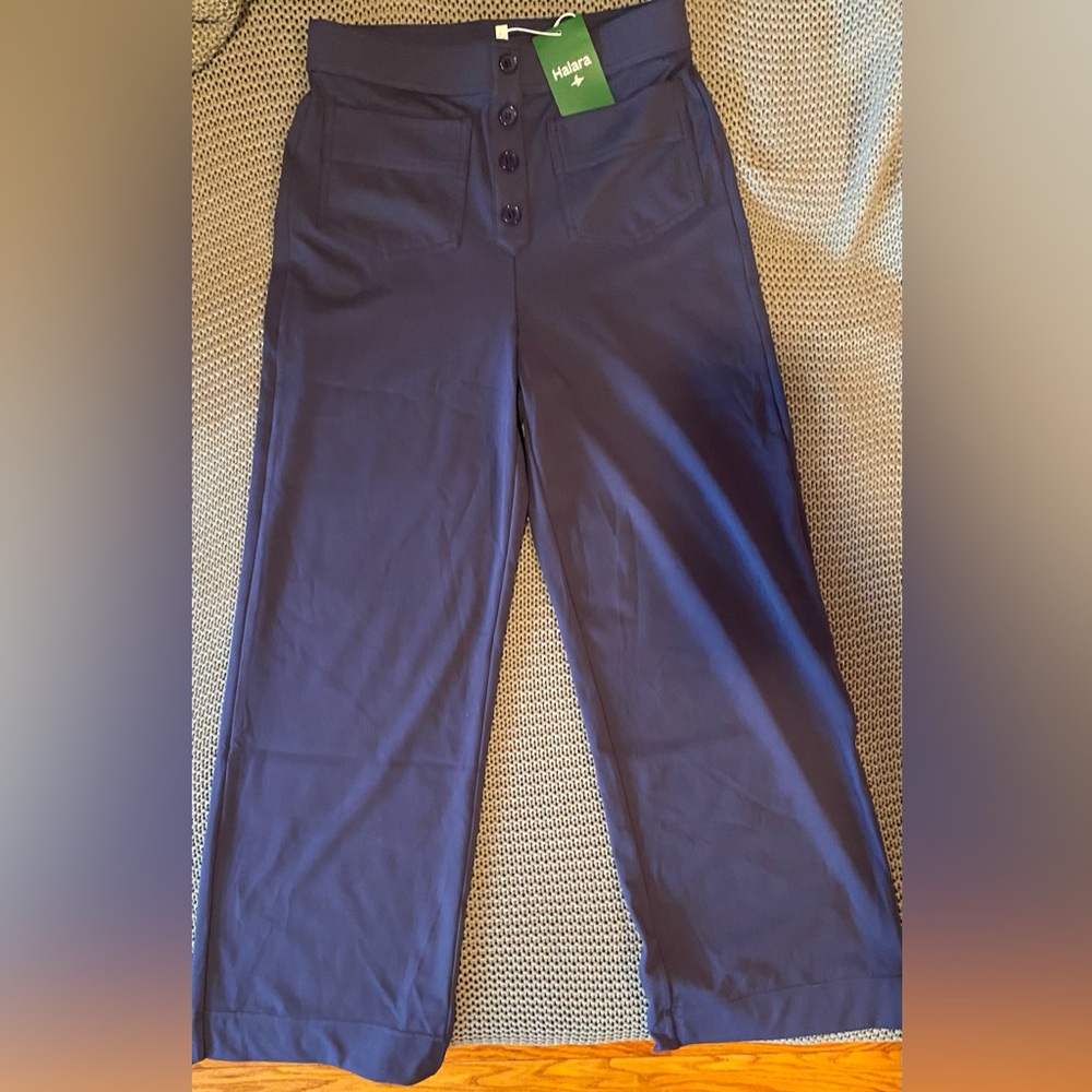 BRAND NEW HALARA Straight Leg, Casual/Work Pant Light, Dark Blue; 5”2 and under